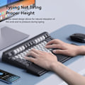 Miniatyrbild 5 av 6: Tangentbord handled stöd dyna ergonomiskt mjukt minne skum stöd skrivbord förvaring box lätt skrivande smärtlindring