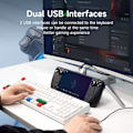Miniatyrbild 5 av 8: Steam Deck Docking Station 4 in 1 Dock Holder Hub USB C to 4K@60Hz HDMI-kompatibel  SteamDeck