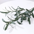 Miniatyrbillede 8 af 8: Kunstig oliven grønne blade træer grene jule pynt