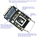Miniatyrbilde 3 av 6: Ny M.2 NGFF To Mini PCI-E (PCIe+USB) Adapter For M.2 Wifi Bluetooth Wireless Wlan Card Intel AX200 9260 8265 8260  For   bærbar PC