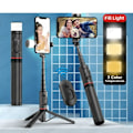 Pikkukuva 2 / 7: Selfie Stick Jalusta Täyte Light Kannettava Langaton Bluetooth teleskooppi