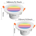 Miniatyrbilde 6 av 7: WiFi Smart LED Downlight Zigbee Dimming Round Spot Light