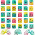 Miniatyrbild 1 av 7: 12 bitar Fjäder Rainbow Magic Fidget Stress Coil Mini Fjädrar Bulk Finger Leksaker
