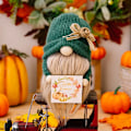 Miniatyrbilde 9 av 9: Høst Plysj Alv Dverger Dukker Halloween Gnome Dukker Gresskar Solsikke Jule gaver