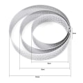 Miniatyrbilde 6 av 10: Rustfritt stål Terte Mugg Ring Tartlet Kake Mousse Mopper Cookies Pay Circle Cutter