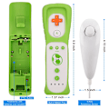 Miniatyrbilde 5 av 5: Game Controller Set Motion Plus Remote Controller Wii Remote Controller Gamepad for Nintendo Wii Games Control