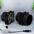 Miniatyrbillede 7 af 8: USB Justerbar Hastighed Lodde Røg Absorber ESD Røg Udsugning Blæser Rør Kanal Exhuast Blæser