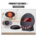 Miniatyrbillede 5 af 6: Super højt alarm ur med seng ryster stort LED display USB opladning port vibrerende alarm