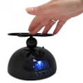 Miniatyrbild 2 av 4: Creative Helicopter Flying Alarm Clock Flying Alarm Clocks Svart Lounge Bord Clock Med LCD Display Desk Alarm Clocks
