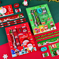 Miniatyrbild 5 av 10: Jul Skrivpapper Set Barn Tecknade Blyerts Suddgummi Linjal Memo Byddar Blyert Kniv Set
