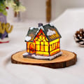 Miniatyrbillede 5 af 5: Jul lys hus kerstdorp jule landsby til hjem jule gaver jule pynt