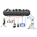 Miniatyrbilde 2 av 6: DJ utstyr mikrofon lyd kort konsoll studio lyd kort kit kabel telefon miksing datamaskin live stemme mikser