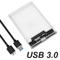 Pikkukuva 6 / 9: HDD kotelo 2,5 tuuman sarja portti SATA SSD kiintolevy kotelo tuki 6 Tt läpinäkyvä mobiili ulkoinen HDD