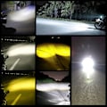 Miniatyrbilde 4 av 7: Motorsykkel Mini Kjørelys Dobbelt Colo for Fremlys Hjelpe Spotlight Lampe