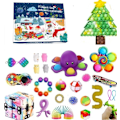 Miniatyrbillede 8 af 8: Fidget legetøj 24 dage jul advent kalender pakke anti stress legetøj