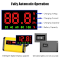 Miniatyrbillede 2 af 7: Fuld Automatisk Bil Batteri Oplader Digital LCD Skærm 2A Hurtig Opladning 3 trin Bly Acid AGM GEL Batteri-opladere