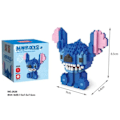Miniatyrbilde 4 av 6: Stitch Byggeklosser Leke Diamant Klosser Lilo Stitch Dukke Figuriner Barn Bursdagsgaver