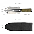 Miniatyrbild 6 av 6: Bärbar Camping Vandring Resa Pinic Spade Multifunktionell Ordnance Spade Överlevnad Utomhus Utrustning Trädgård Verktyg Spade