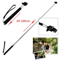 Miniatyrbillede 5 af 6: Udtrækkelig Håndholdt  Selfie Stick Monopod + Mount Adapter