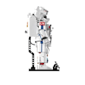 Miniatyrbild 3 av 6: 3D halvkropp robot rymd astronaut modell leksaker robot rymdman bygge block