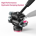 Miniatyrbild 4 av 7: Panorama Stativ Huvud Hydraulisk Fluid Video Dämpning Huvud För Stativ Monopod Kamera Hållare Stativ