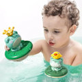 Miniatyrbillede 2 af 8: Nyt baby badetøj legetøj elektrisk spray vand flydende rotation frø sprinkler bruser spil