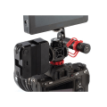 Miniatyrbillede 4 af 6: Triple Cold Shoe 1/4'' Screw Adapter Extend Microphone Fill Light Monitor Magic Arm DSLR Kamera Tilbehør