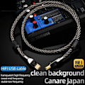 Miniatyrbilde 10 av 10: HIFI USB OTG Kabel USB Type A til B USB Kabel 6N OFC Type C til Type B Lyd Kabel Dekoder