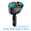 Pikkukuva 8 / 9: 3.1A kaksi USB auto laturi 2 portti LCD näyttö 12-24V savuke pistoke sytytin nopea auto laturi virta sovitin