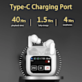 Miniatyrbilde 2 av 5: TWS Earplus ANC Active Noise Cancellation Earphone With Touch Control