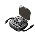 Miniatyrbillede 1 af 6: Bedste kvalitet USB C Til Tpye C kabel PD 60W til hurtig opladning data rejse multi funktionel ledning med holder opbevaring boks