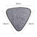 Miniatyrbillede 7 af 7: 10 stykker Trekant Mikrofiber Klud Støv Moppe Udskiftning Hoved puder Stor Glas Rengøring Mikrofiber Fejning Rags
