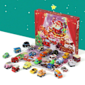 Miniatyrbillede 7 af 7: Advent kalender biler børn jul biler 24 stykker tilfældig bil kalender træk tilbage mini bil legetøj