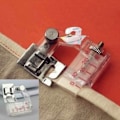 Miniatyrbillede 2 af 6: Justerbar Bias Tape Indbinding Fod Snap On Presser Fod 6290  For Brother og De fleste lave skaft Symaskiner Tilbehør