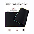 Miniatyrbillede 5 af 7: 1 piece Large Gaming Mouse Pad Light Modes Touch Control Extended Soft Computer keyboard