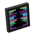 Miniatyrbild 4 av 7: Digital foto ram alarm klocka med pixel konst programmerbar LED display, neon ljus skylt