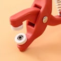 Miniatyrbild 3 av 7: 50 set 9,5 mm fem käkar spänne tång set verktyg gör-det-själv pyssel sömnad ihåligt solid metall snäpp knappar kläder installation tillbehör