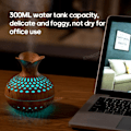 Miniatyrbilde 2 av 6: Tre Korn Luftfukter 300ml USB Aroma Diffuser Atomizer USB Husholdningsluftfukter