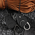 Miniatyrbillede 5 af 5: Praktisk K skede Ring Ornament Udpakning Essential Kniv Rustfrit Stål Daglig Bærbar Udendørs Kniv
