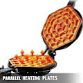 Miniatyrbild 3 av 6: Ägg Bubbla Elektrisk Våfflor Nonstick Våfflor Maskin Hem Vitvaror Gaufriers Bakning Snack Gaufres Våffel Strykjärn