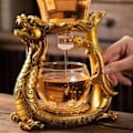 Miniatyrbillede 3 af 7: Kreativ Dragon Glas Tekande Magnetisk Diversion Roterende Dæk Skål Vand Te kop