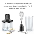 Miniatyrbillede 2 af 7: Elektrisk Immersion Hånd Blender Blander Chopper Is knusning 2-Speed Control One Hand Mixer