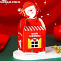 Miniatyrbillede 6 af 6: 10 stykker jule bold form dragee gave æske god jul bagning emballage pose slik æsker