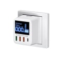 Pikkukuva 1 / 6: 40W USB seinä laturi 4 portti LED näytöllä