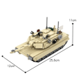 Miniatyrbild 1 av 4: Klassisk tegel tank modell byggnad block högteknologisk armé soldat MK-3 M1A2 Abrams tank leksak