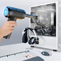 Miniatyrbillede 7 af 7: Bærbar Komprimeret Luft Duster Blæser Renser USB Opladning Computer Husstand Blæser Renser
