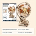Miniatyrbilde 6 av 6: Lysende 3d Puslespill Globe med LED Lys