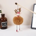 Miniatyrbild 4 av 5: Interaktiv Katt leksak jul present älg plysch katt pinne lekar Kattunge lekar teaser trollspö leksak
