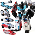 Miniatyrbillede 1 af 2: Bruticus Devastator Superion Defensor Transformation Robot Bil Action Figurer Legetøj