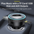 Miniatyrbilde 8 av 8: FM Sender Modulator Bil Trådløs Bluetooth 5.0 USB Rask lader Auto Aux Radio Mp3 spiller